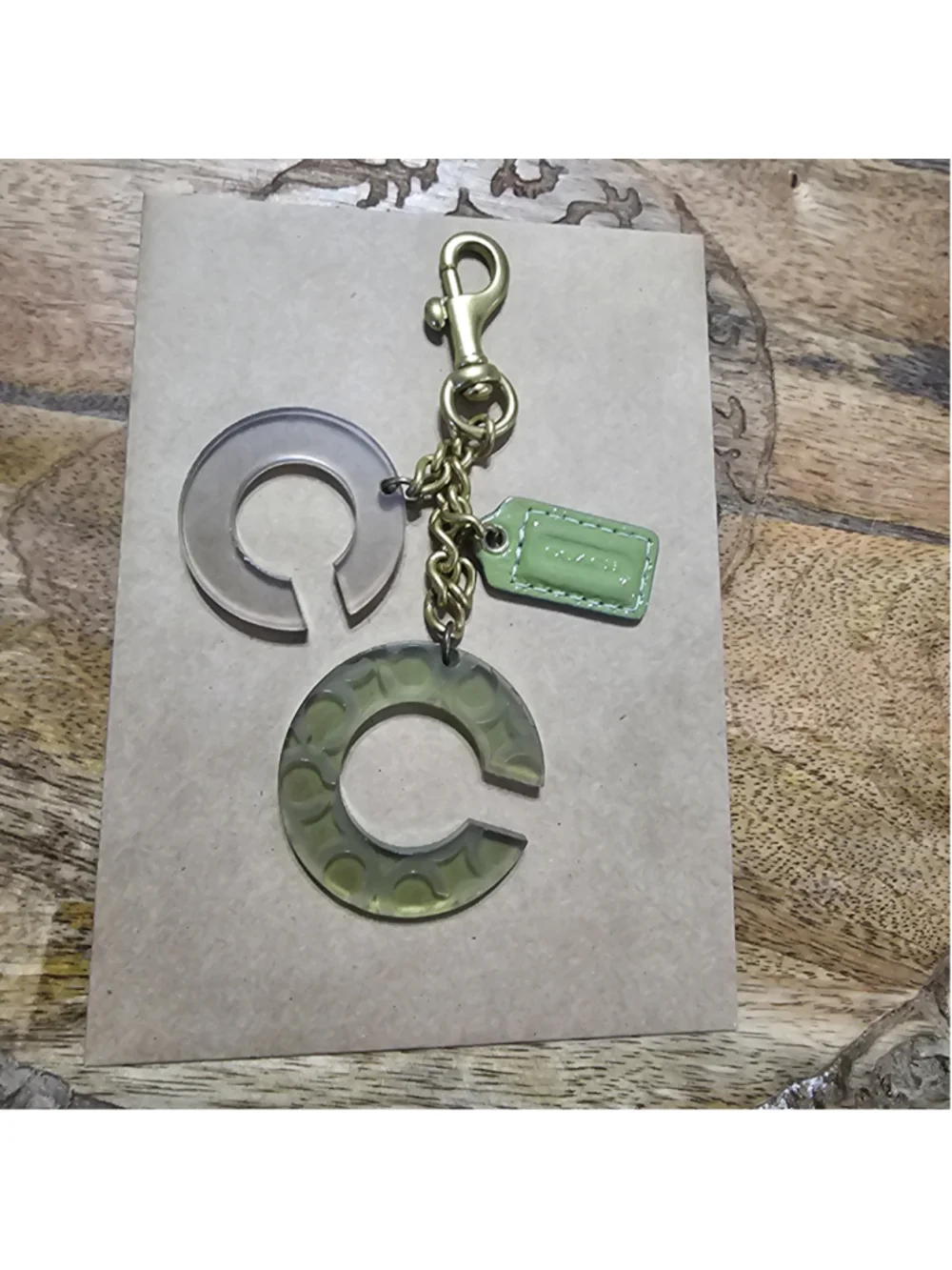 Coach Oversized Multi-Charm Lucite Signature Y2K vintage